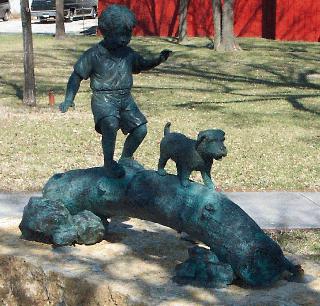 Cobb Park Boy with Stick